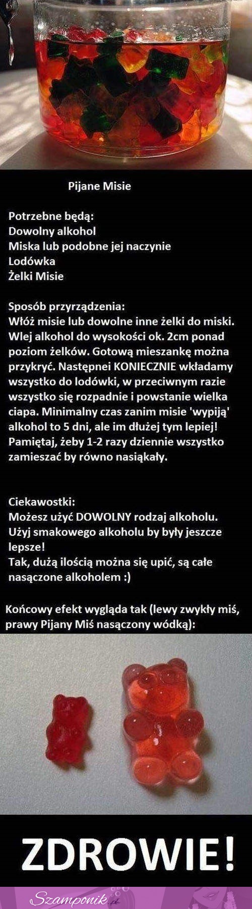 Pijane Misie, czyli mega przepis na alkoholowe żelki :D Spróbuj je zrobić!