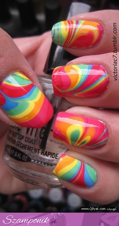 Kolorowe paznokcie! Mega ;)