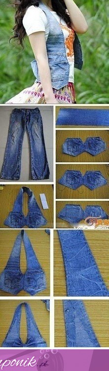 Super kamizelka ze starych jeansów - pokazujemy jak ją zrobić