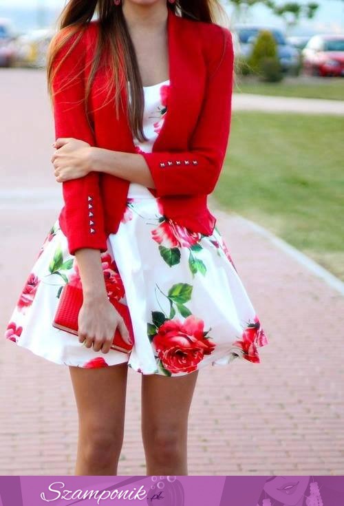 Piękna sukienka w kwiatki
