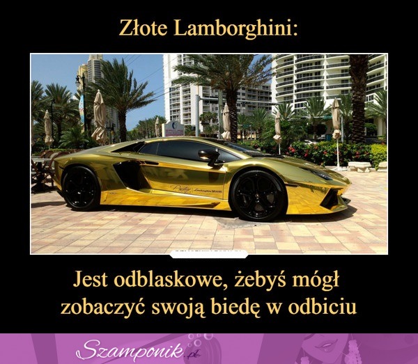 Złote Lamborghini