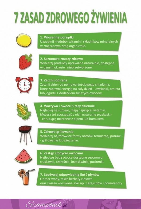 7 zasad ZDROWEGO żywienia!