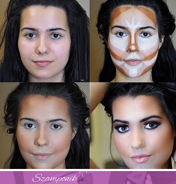 Modelowanie twarzy - makijaż
