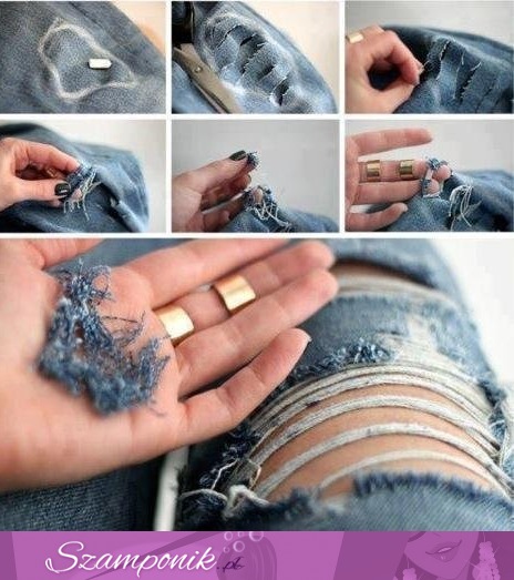 Jak postrzępić jeansy ;)