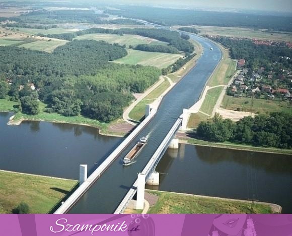 Most wodny Magdeburg Niemcy