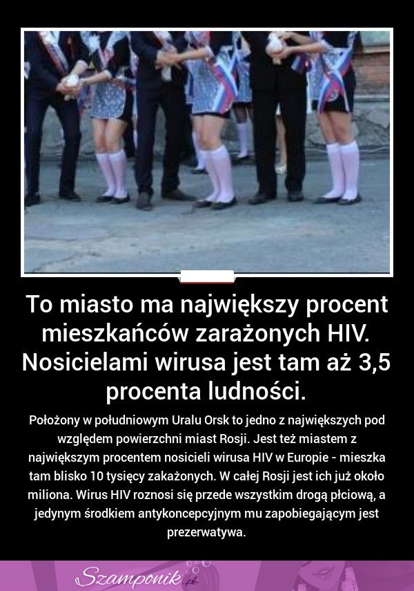 Miasto z NAJWIĘKSZYM procentem nosicieli HIV w EUROPIE! SZOK!
