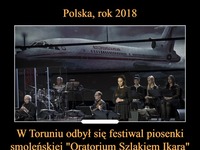 W Toruniu odbył się festiwal piosenki smoleńskiej "Oratorium Szlakiem Ikara"