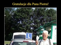 Najstarszy człowiek w Polsce, który zdał egzamin na prawo jazdy!