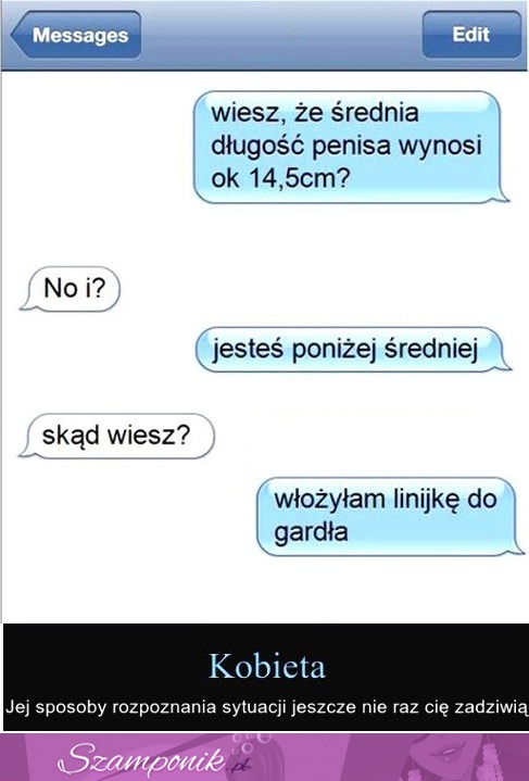 Jak kobieta MIERZY DŁUGOŚĆ męskiego..... ?!  MOCNE!