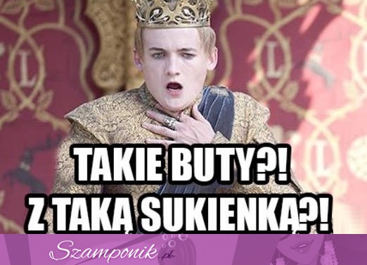 Takie buty z taką sukienką ;D