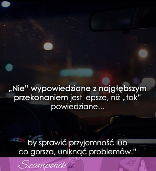 Nie wypowiedziane z najgłębszym przekonaniem