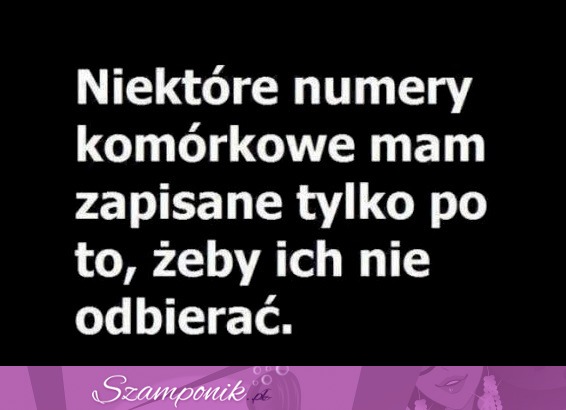 Niektóre numery komórkowe ;P