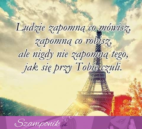 Tego się nie zapomina...