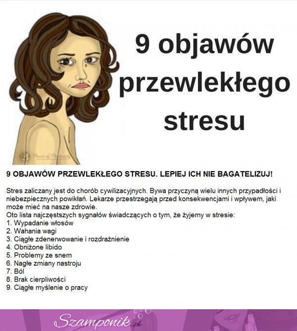 9 objawów przewlekłego stresu...