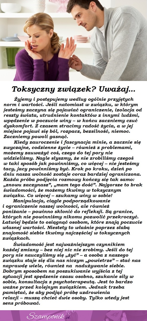 Toksyczny związek... UWAŻAJ!