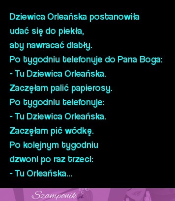 Kawał: "Dziewica i nawracanie diabłów" ;D