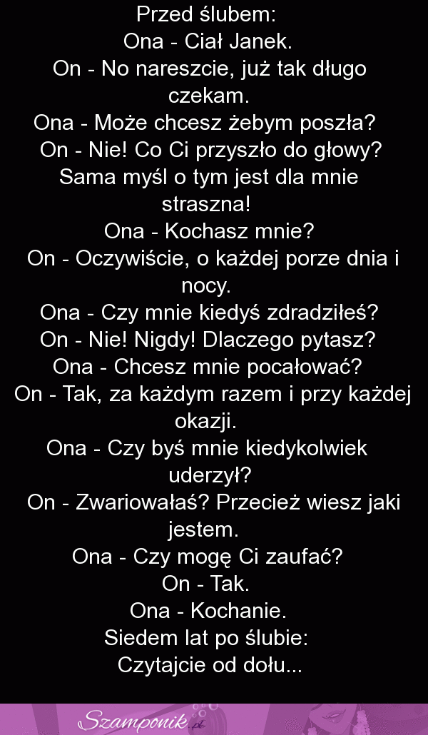 Przed ślubem i po ślubie... Sprawdź jak jest! ;P