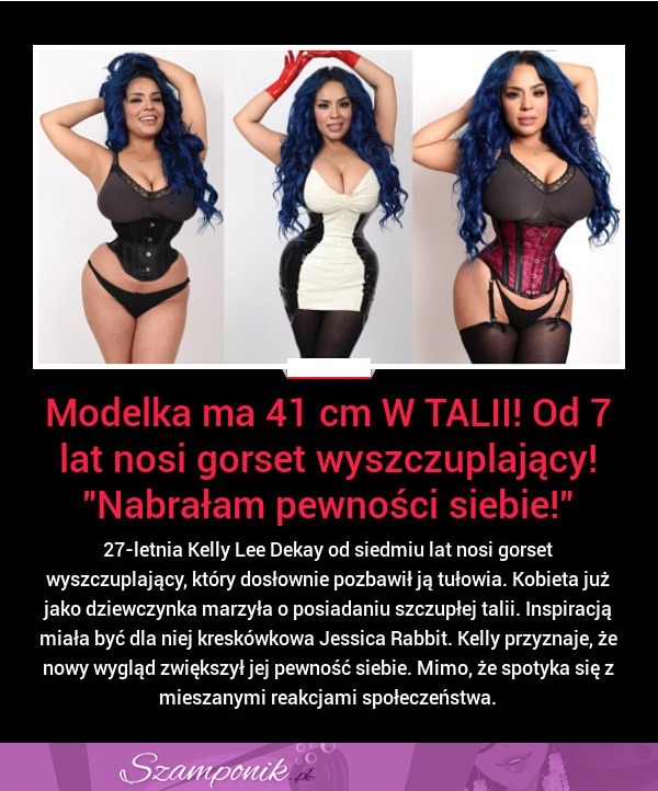 Modelka ma 41 cm w TALII... Zobacz jak osiągnęła taki EFEKT!