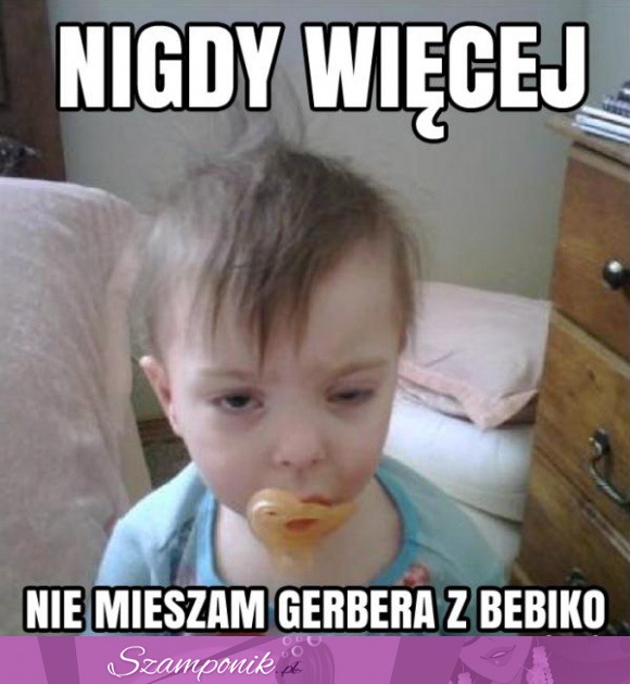 Nigdy więcej nie mieszam...