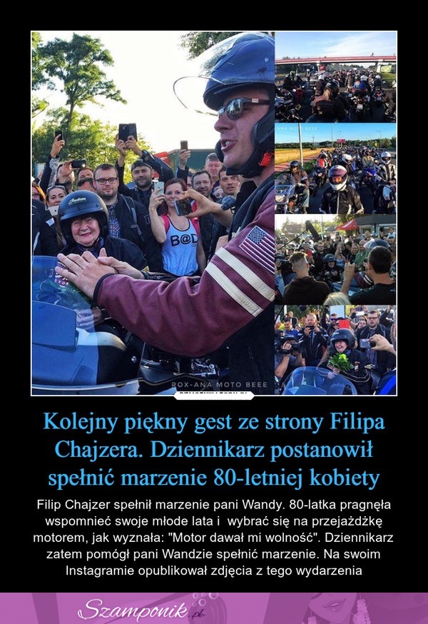 Kolejny piękny gest ze strony Filipa Chajzera. Dziennikarz postanowił spełnić marzenie 80-letniej kobiety!