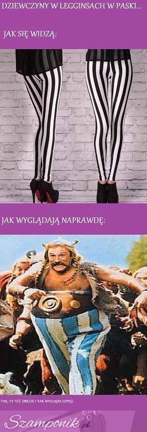 Dziewczyny w leginsach jak myślą a jak wyglądają na prawdę! haha