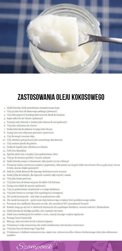 35 zastosowań oleju kokosowego