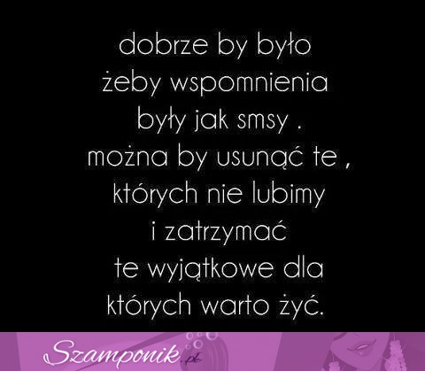 Wspomnienia jak SMSy