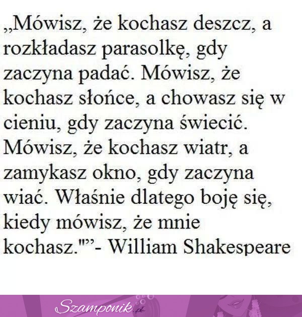 Mówisz, że kochasz...