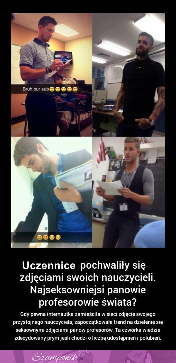 Musisz ich zobaczyć! Oto NAJSEKSOWNIEJSI NAUCZYCIELE na świecie! Ale CIACHA ♥