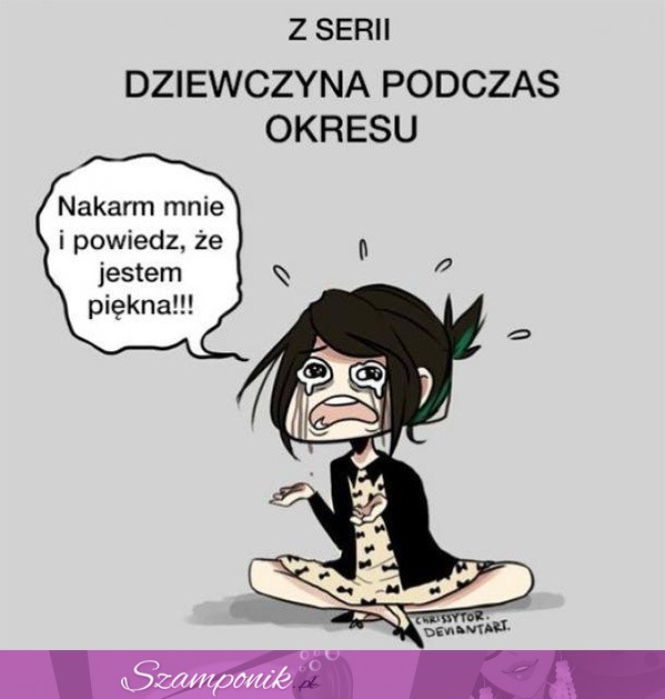 Dziewczyna podczas okresu