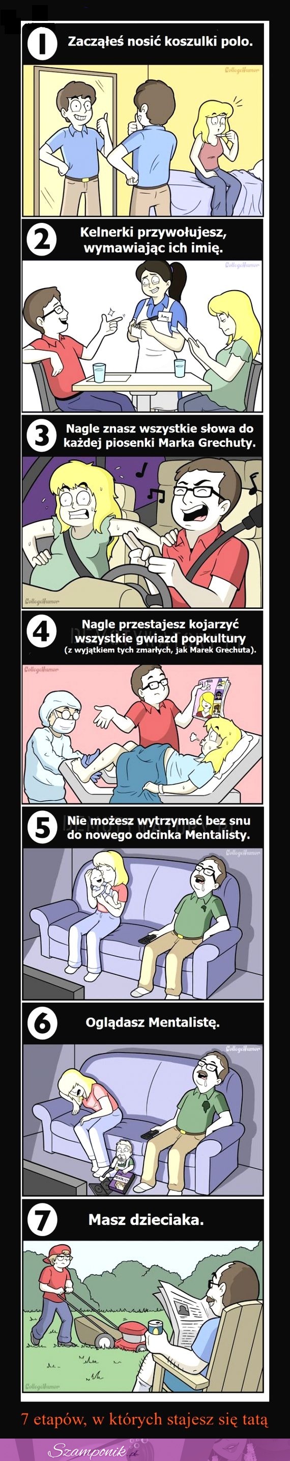 7 etapów, w których stajesz się tatą. pokaż to swojemu mężczyźnie, haha!