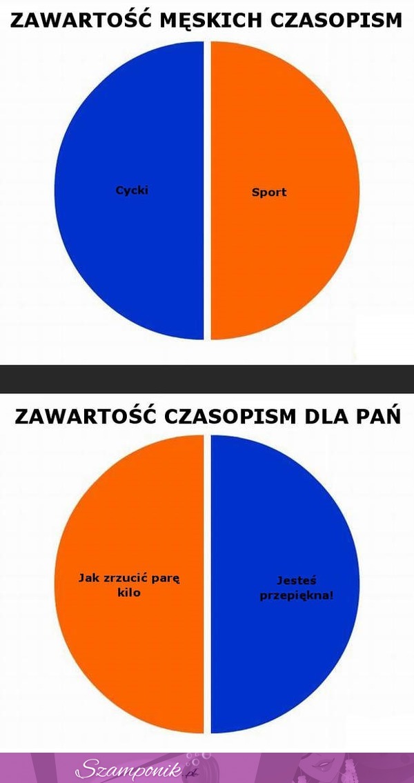 Jak WYGLĄDA zawartość CZASOPISMA dla kobiet i dla facetów- DOBRE!