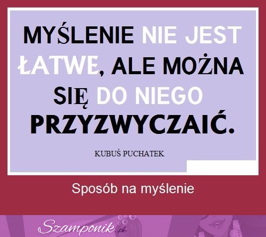 Sposób na myślenie