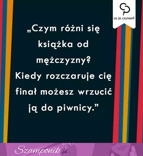 Różnica między książką a facetem