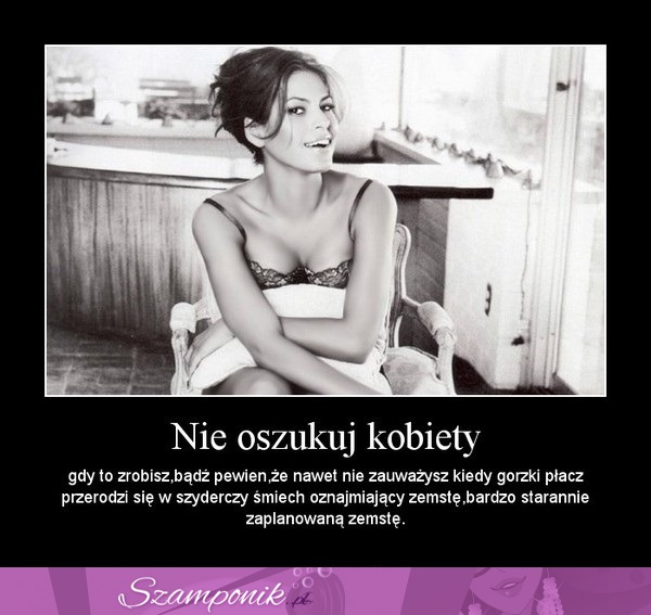 Nie oszukuj kobiety