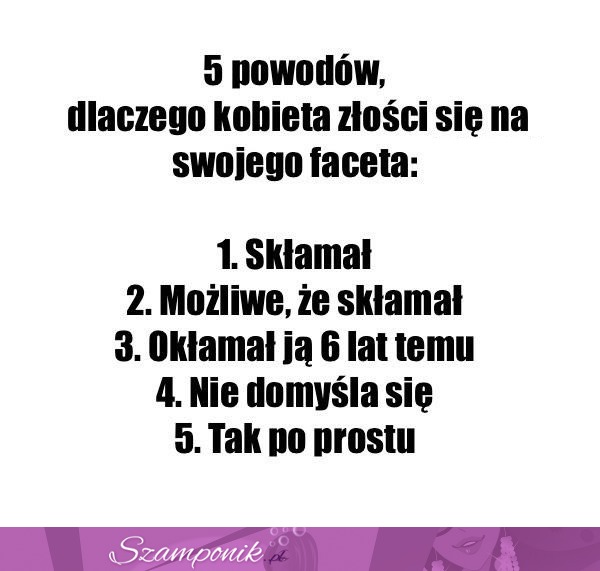 Główne powody złości