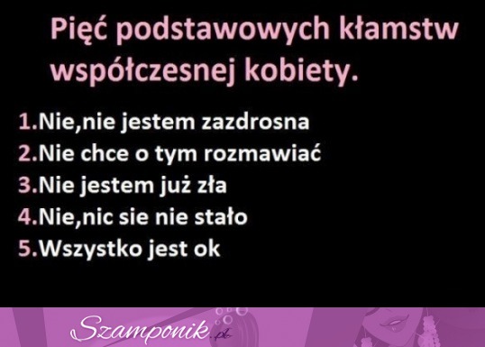 Pięć podstawowych kłamstw