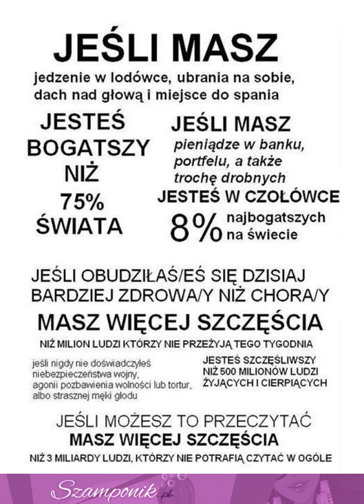 Jesteś bogaty