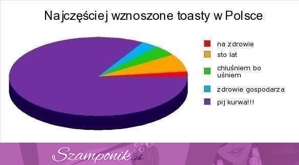 Najczęściej wznoszone toasty w Polsce! Zobacz najlepszy! :D