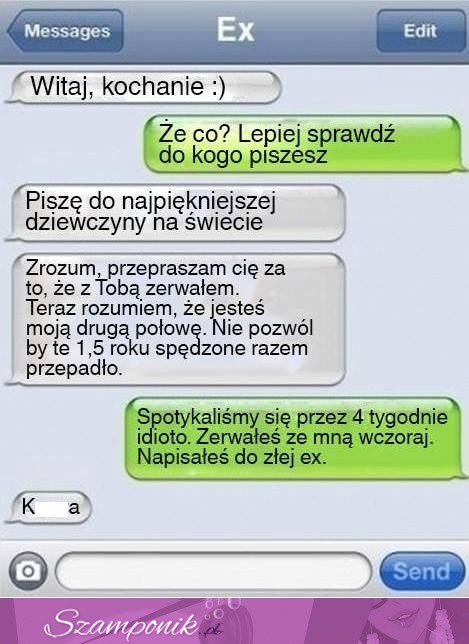 Napisał do swojej ex... To była największa pomyłka w jego życiu, ZOBACZ co mu odpisała