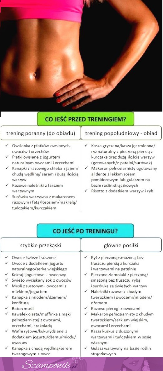 Co JEŚĆ przed treningiem i po treningu, zobacz koniecznie!