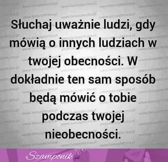 Słuchaj uważnie