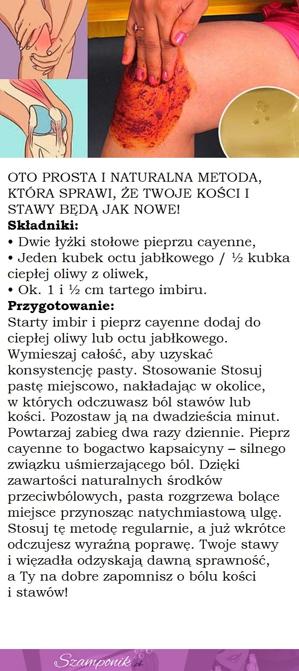 Świat oszalał na punkcie tej metody. Dzięki niej pozbędziesz się bólu kolan, stawów i kości