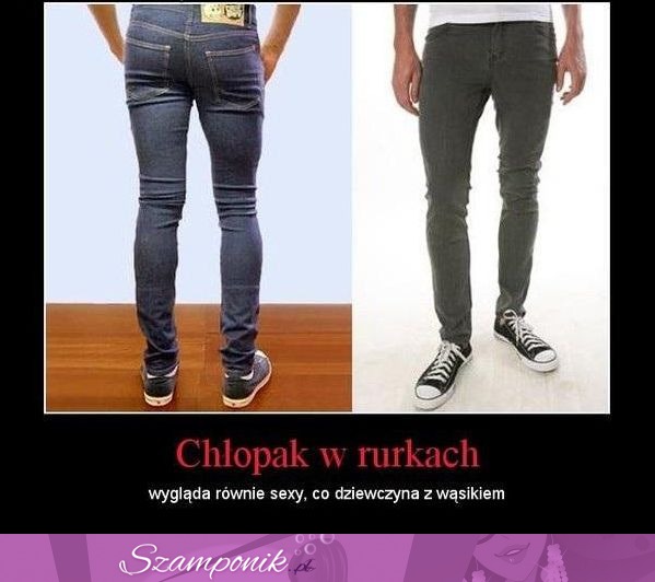 Chłopak w rurkach