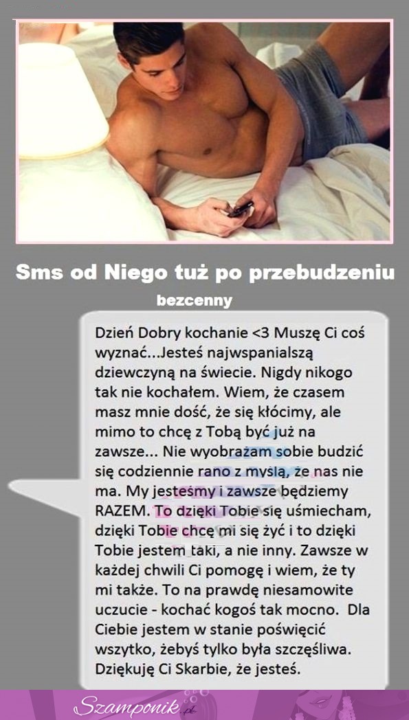 Ten SMS od faceta na PRZEBUDZENIE to MARZENIE. Zobacz jego treść