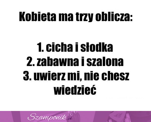 Trzy oblicza kobiety