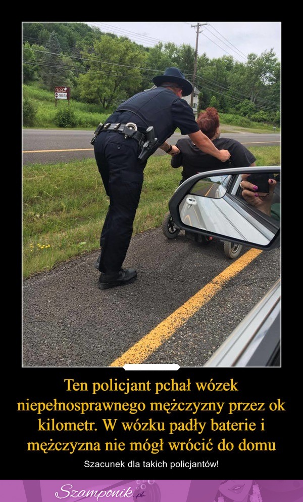 Szacunek dla takich policjantów!