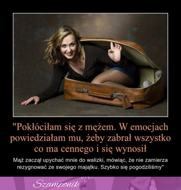 Pokłóciłam się z mężem.