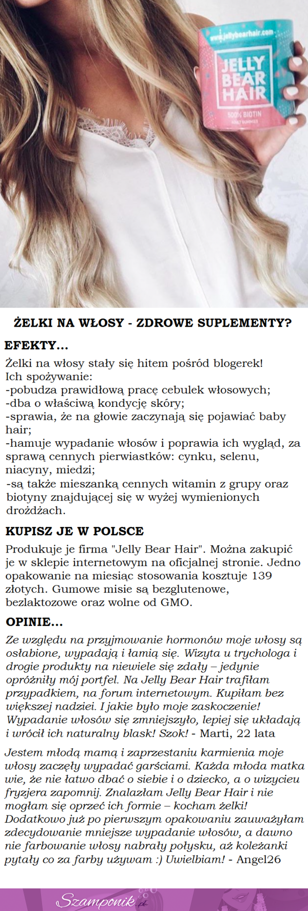 Jedzenie żelek zapobiega wypadaniu włosów? Te gumowe misie przyspieszają porost!