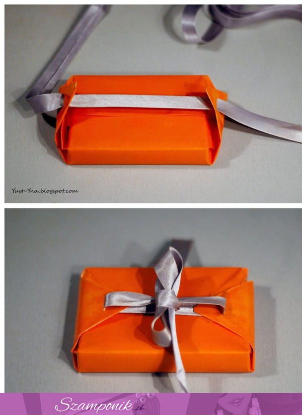 Orygynalne i proste zapakowanie prezentu